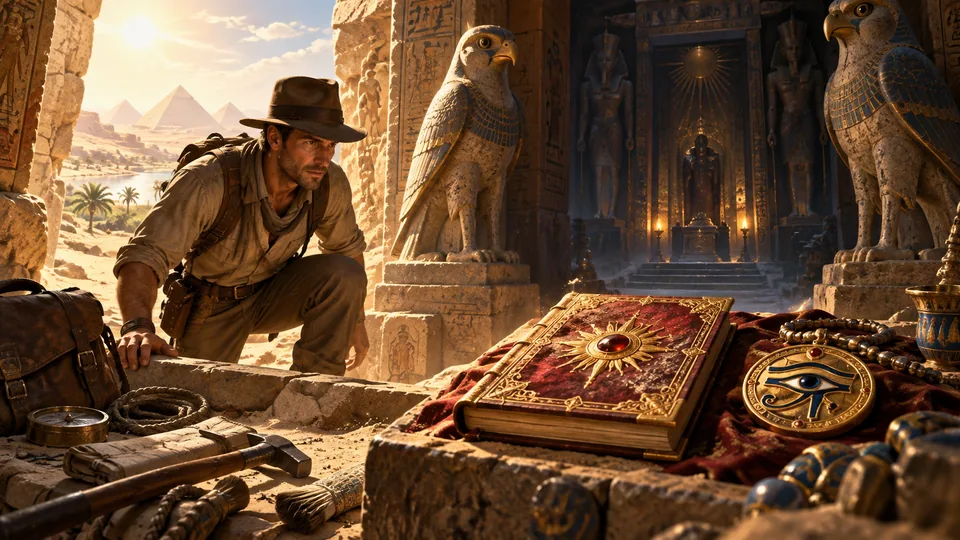 Book of Ra Deluxe original editorial illustration